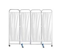 Beauty Salons Privacy Screen,3/4/5/6 Panels Ward Partition,Foldable Partition Room Dividers with 360° Brake Wheels,for Office Hospitals