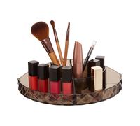 Beauty Semi Round Diamond Cosmetic Organiser Premier Housewares Black One Size