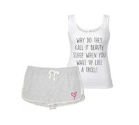 Beauty Sleep Troll PJ's 60 SECOND MAKEOVER Grey XL