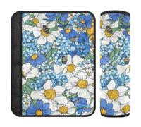 Beauty Spring Flowers Alaska 2 pcs Padded seat Belt Cover More Comfort Driving for Backpack Protector para cinturón de carro