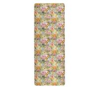 Beauty Spring Flowers District Of American Beauty Rose Dragonfly and The Bee_4 non slip yoga mat for outdoor printed, non slip, yoga towel mat and bag tapete para ejercicio 71x26