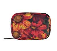 Beauty Spring Flowers Medicine Bag with Detachable Compartments Convenient Travel Pill case