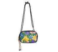 Beauty Spring Flowers Tennessee Iris_1 Cross Body Bag Mens Beauty with Credit Card Slots Small Handbags For Hiking Traveling
