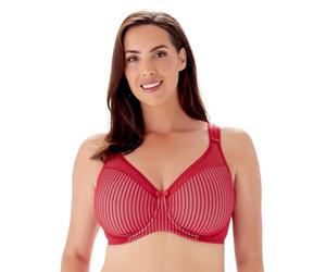 Beauty Stripe Smoothing Bra Passion Red Red 44G