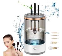 Beauty Swirl Cosmetic Brush Cleaner, The Cozy Luna Makeup Brush Cleaner Machine, Beautyswirl - Cosmetic Brush Cleaner, Electric Makeup Brush Cleaner Automatic, For All Size Makeup Brush (Gray)