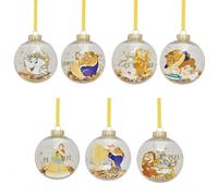 Beauty & The Beast Set of 7 Baubles Disney Multi One Size