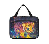Beauty Tigers Barb Hanging Toiletry Bags for Traveling with Hook, Designer Portable Travel Bag Toiletry for Travel Essentials for Women Gym maletín para maquillaje L