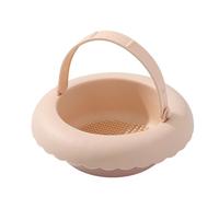 Beauty Tools Makeup Brush Cleaning Bowl Makeup Brush Cleaning Case Powder Puff Beauty Egg Storage Case Wash and Dry All-in-One Portable Home Travel Essentials (Purple/Flesh Colour) (flesh-coloured)
