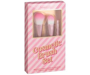 Beauty Treats Brush Set 3pcs - Includes: 1 X Powder Brush, 1 X Foundation Brush, 1 X Angled Eyebrow Brush - Take Your Routine To The Next Level With This Treats Brush Set!