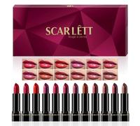 Beauty4Britain 12 Lipstick Set 12 Different Shades Full-size Individually Packed