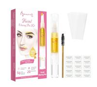 Beauty7 Eyebrow Wax Wand Sugar Wax Pen + 20 Waxing Strips Sugar Wax Formula Eyebrow Waxing for Sensitive Skin and All Skin Type Hair Removal Kits