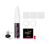 Beauty7 Eyelash Extension Glue Black Strong Bonding, Drying Time 2-3 Sec Retention 4 weeks Individual Lash Glue Lash Adhesive for Semi Permanent Lash