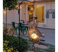 Beautyard Solar Wind Chimes Outdoor Owl Mom Wife Hanging Lanterns Christmas Decorations Solar Lights for Outside Garden Yard Art Unique Birthday Gifts