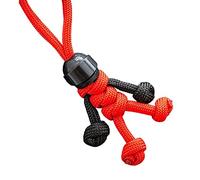 BEAUTYBIGBANG Handmade Building Block Keychain Biker Helmet Pendant Pendant Rope Braided Toy Doll Bag Backpack S6B2 Key Paracord Hanging Buddy (Red)