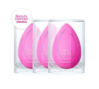 Beautyblender Original Pink 3-Pack Value Set - Aqua-Activated Make-up Schwamm - Latexfrei, Tierversuchsfrei, Nicht-Toxische Farbstoffe - Perfekt für Flüssige Foundation, Puder, BB-Creme und Concealer