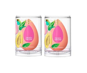 Beautyblender® Papaya Summer Glow Duo - 2 Makeup Sponges - Ultra-Soft, Latex-Free & Reusable - For Foundation, Powder & BB Cream - Flawless Airbrush Finish