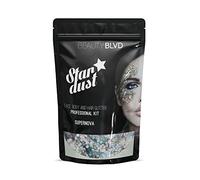 BEAUTYBLVD Stardust, Cruelty Free Face, Body and Hair Glitter, Professional Kit - Supernova