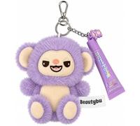 Beautybu Keychain & Lip Gloss Set - Grape Tickle - Comes With An Adorable Fluffy Plush Keyring, A Matching Scented Lip Gloss And A Sweet Trinket Charm