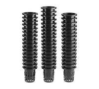 Beautyflier 50 Pcs Black Plastic Slotted Mesh Net Plant Cups Pots Bucket Basket for Hydroponics/Aquaponics/Orchids (50MM)