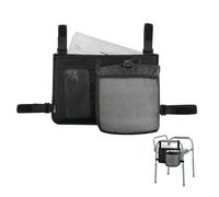 Beautyflier Folding Steel Bedside Commode Chair Hanging Bag, Bedside Commode Chair Armrest Organizer, Portable Toilet Chair Accessories, for Storage Toilet Paper, Mobile Phones (Bag Only)
