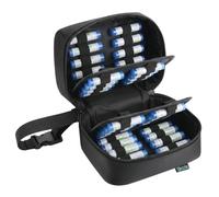Beautyflier Homeopathy Storage Bag, 60 Tubes Large Homeopathy Supplies Organizer, Compact Homeopathic Remedies Organizer Bag with Carrier Strap, Bag Only
