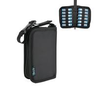 Beautyflier Homeopathy Storage Bag, Compact Size Small Travel Bag for Homeopathic Medicine Storage, Homeopathic Remedies Organizer Case for 12 Tubes, With Carrier Strap, Bag Only