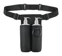 Beautyflier Massage Bottle Holster Bottle Bag Kit Professional Massage Therapist Holster Waist Holder Organizer with Adjustable Belt for 2 Bottles Massage Oil & Massage Lotion (Bag Only)