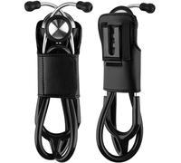 Beautyflier PU Leather Stethoscope Holder with Clip for All Models: Littmann, ADC, MDF, Adscope, Stethoscope Holder Carrier Perfect for Physicians, Nurses, EMT (Black)