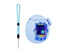 Beautyflier Silicone Case for Tamagotchi Paradise Interactive Toy Digital Pet, Soft Silicone Cover for Virtual Pet Game Machine with Wrist Strap, Portable Anti-Drop Holder, Case Only (Blue)