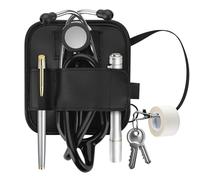 Beautyflier Stethoscope Holder Clip for 3M Littmann & Most Stethoscopes, Premium Leather Stethoscope Hip Holder Portable Holster for Physicians, Nurses, EMT, Medical Nursing Students (Holder Only)