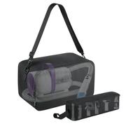 Beautyflier Storage Carry Bag for Dog Vacuum Brush for Shedding Grooming, Protective Tote Bag Case for Dog Hair Vacuum Groomer, Travel Pouch Bag for Pet Dog Grooming Vacuum Kit, Set of 2