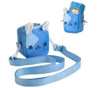 Beautyflier Travel Carrying Case for Bitzee Interactive Toy Digital Pet, Portable Storage Bag for Bitzee Virtual Electronic Pets, Protective Case with Adjustable Strap, Bag Only (Blue)