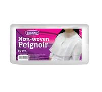 Beautyfor Disposable Non-Woven Spa Bibs, Spa Cape (50 Pack) - Hygienic Protective Bibs for Makeup, Facials & Beauty Treatments