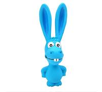 beautyhe Toys For Dogs Durable High Bounce Rubber Rabbit Shaped Indestructible Dog Toys For Boredom Puppy Chew Toys Teething Toys Dog Gift For Small Medium Large Dogs blue