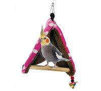 beautyhe Warm Parrot Cage Bird Nest Hanging Bird House Bird Nest Hanging Budgie Toys Bird Supplies Ferret Hammocks Birds Plush Hammock Winter Bird Bed purple