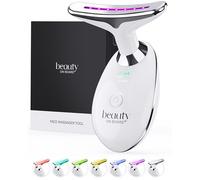 BeautyOnBoard Face Massager Tool, Face Sculpting Tool with 7-Color LED Light Therapy, Ionic Facial Device with Warm Treatment, Rechargeable USB-C, Gift Box + Storage Pouch