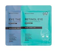 BEAUTYPRO AM/PM EYE ROUTINE Eye Therapy & Retinol Under Eye Gel Patches Multipack 2-in-1 Collagen Green Tea Skincare Treatment for Puffy Eyes Dark Circles & Wrinkles Vegan Multi Award Winning Brand