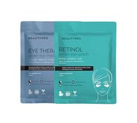 BEAUTYPRO AM/PM EYE ROUTINE Eye Therapy & Retinol Under Eye Gel Patches Multipack 2-in-1 Collagen Green Tea Skincare Treatment for Puffy Eyes Dark Circles & Wrinkles Vegan Multi Award Winning Brand