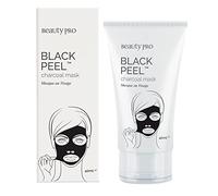 BEAUTYPRO BLACK PEEL Off Mask Activated Charcoal Detoxifying Deep Cleansing & Brightening Targets Blackheads & Pores Gingko Biloba Tea Tree & Lemon Natural Skincare Multi Award Winning Brand 40ml