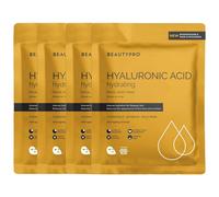 Beautypro Hyaluronic Acid Hydrating Sheet Mask - Pack Of 4 In Bright Yellow Bright Yellow One Size