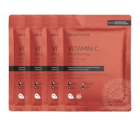 Beautypro Vitamin C Brightening Sheet Mask - Pack Of 4 In Red Red One Size