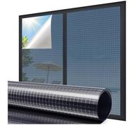 Beautysaid One Way Reflective Window Film Sun Blocker, Anti Glare UV Heat Reflective Window Film Privacy, Static Cling without Glue for House Office Home, 44.5 * 200cm