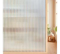 Beautysaid Reeded Glass Window Film Privacy Static Cling 90 x 400cm,