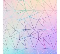 Beautysaid Stained Glass Window Film Rainbow Frosted Glass Film Opaque Privacy Windows Film Iridescent Self-adhesive Colourful Anti UV Frosting Window Film For Rental Bathroom 44.5 * 300cm