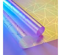 Beautysaid Stained Window Film Privacy for Glass, Multicolour 44.5x300cm
