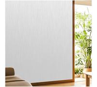 Beautysaid Window Film Privacy for Glass Windows, Frosted Window Film with Rainsilk Pattern, Anti-UV Static Cling without Glue for Home Bedroom Bathroom Office, White, 44.5 * 200 cm