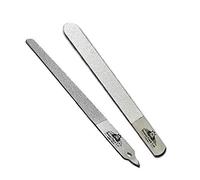 BeautyTrack 6-Inch Diamond Deb Nail File, for Manicure, Pedicure, Grooming Foot Skin, Podiatric Foot Care Instruments, Stainless Steel (Pack of 2), Pouch