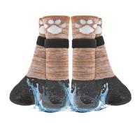 BEAUTYZOO Anti Slip Dog Socks Boots, Dog Shoes for Hot/Cold Winter Pavement, Waterproof Grip Dogs Booties Paw Protector for Hardwood Floor, Prevent Licking for Small Medium Large Dogs Puppy Senior Old
