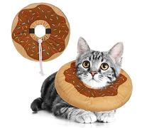 BEAUTYZOO Cat Cone Collars Soft, Cat Recovery E Collars After Surgery to Stop Licking, Adjustable Elizabeth Circle Collar Cute Pet Donut Pillow for Cats Kitten Small Dogs