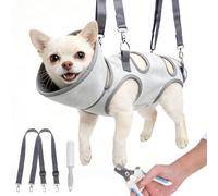 BEAUTYZOO Cat Grooming Hammock Harness for Cats Small Dogs-Self-Adherent Wrap Cat Holder for Cutting Nails,Cat Hammock with Cone Collar Soft to Stop Licking,Dog Hanging Sling Restraint Bag Cat Brushes